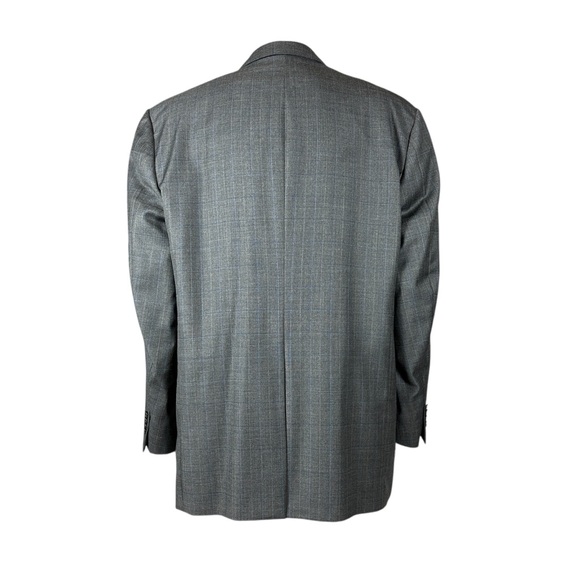 Men's Italian Gray Suit 52L Classic Style 2-Button 2-Piece LUBIAM Wool Suit - Picture 4 of 16